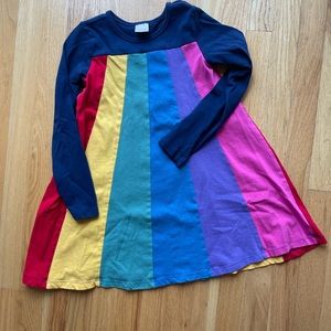 Nearly used! Hanna Andersson rainbow shift dress